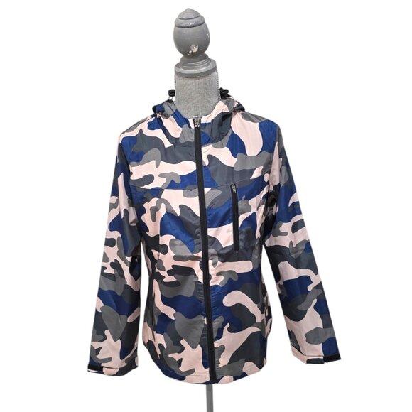 Meaneor Women's Short Jacket Gray Blue size Medium NWT - Picture 1 of 3